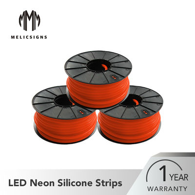 220V 12mm Kalınlık Kırmızı Renk 50 Metre Uzunluk LED Neon Silikon Şerit