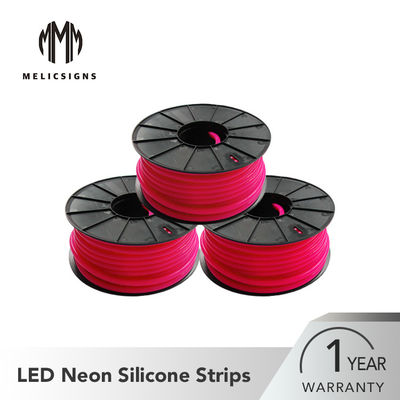 50 Metre 12mm Kalınlık Gül Kırmızı 5050 SMD LED Neon Flex Şerit