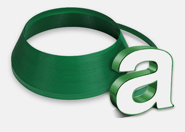 Yeşil Renkli Aydınlatmalı Elektronik Tabelalar 3/4 '' PVC Uç Kanal Mektubu Plastik Trim Kapağı